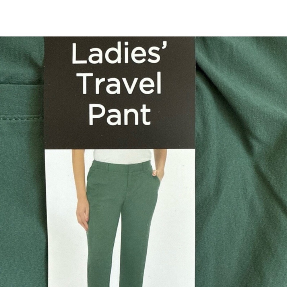 Kirkland Ladies’ Travel Pants Green 12 NWT - Picture 3 of 5
